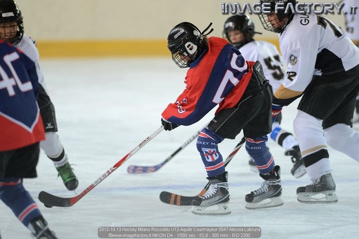 2012-10-13 Hockey Milano Rossoblu U12-Aquile Courmayeur 0547 Alessia Labruna